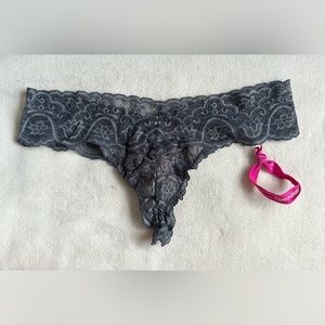 COPY - Commando Grey flutter lace thong
